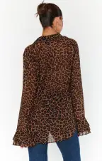 Carmela Top ~ Leopard Latte(XS)