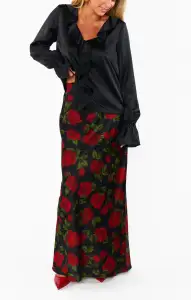Maci Maxi Skirt ~ Send Me Roses(XS)