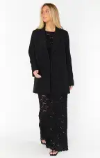 Anjelica Maxi Dress ~ Black Lace(XS)
