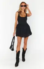 Ricci Skort Dress ~ Black Lace(XS)