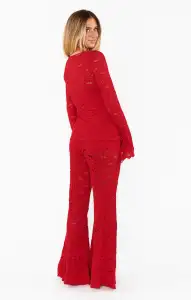 Bowie Bells ~ Radiant Red Lace(XS)