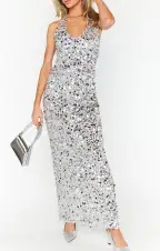 All That Top ~ Silver Metallic Sequins(XS)