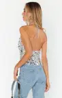 All That Top ~ Silver Metallic Sequins(XS)