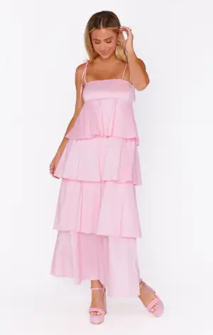 Meet Cute Dress ~ Light Pink Taffeta(XS)