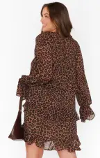 Fleetwood Mini Dress ~ Leopard Latte(XS)