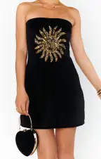 On My Way Dress ~ Sun Sequins Velvet(XS)