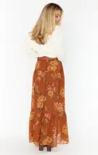 Larina Midi Skirt ~ Garden Harvest(XS)