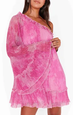 Wonder Mini Dress ~ Pink Fizz Glimmer(XS)