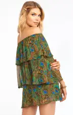 Triple Decker Romper ~ Original Peacock(XS)