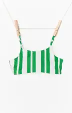 Little Annie Bikini ~ Center Court Stripe Micro Rib(1T)