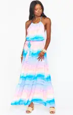 Isabella Maxi Dress ~ MUmaid Waves(XS)
