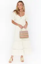 Zen Midi Dress ~ Midsummer Ivory(XS)