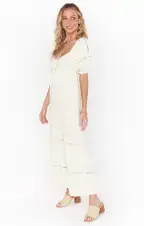 Zen Midi Dress ~ Midsummer Ivory(XS)