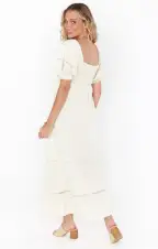 Zen Midi Dress ~ Midsummer Ivory(XS)