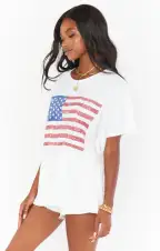 Cooper Tee ~ American Flag Graphic(XS)