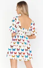 Smitten Babydoll Dress ~ Butterflies in my Eyes(XS)