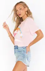 Travis Tee ~ Tropical Rainbow Graphic(XS)