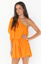 Trish Dress ~ Tangerine(XS)