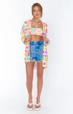 Johns Button Down Shirt ~ Beach Picnic(XS)