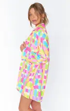 Johns Button Down Shirt ~ Beach Picnic(XS)