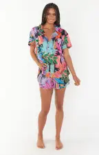 Sunday Morning Sleep Set ~ Tropical Paradise Knit(XS)