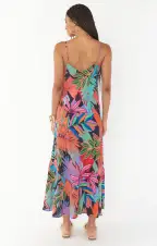 Uptown Slip Dress ~ Tropical Paradise(XS)