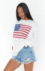 Stanley Sweatshirt ~ American Flag Graphic(XS)