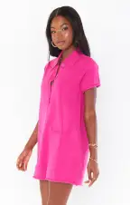 Gio Sweater Romper ~ Hot Pink Knit(XS)