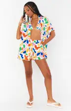 Mikey Button Up ~ Primary Paradise(XS)