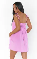 Angel Mini Dress ~ Purple Pink Terry(XS)