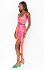 Dazy Skirt ~ Sunrise Stripe Mesh(XS)