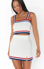 Below Deck Tank ~ USA Stripe Knit(XS)