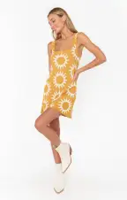Mellow Mini Dress ~ Paradise Sun Knit(XS)