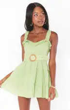 Jolene Mini Dress ~ Sage(XS)