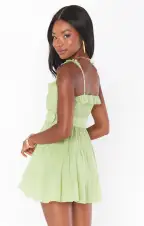 Jolene Mini Dress ~ Sage(XS)