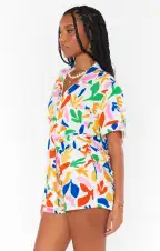 Mikey Button Up ~ Primary Paradise(XS)