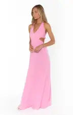 Marisol Maxi Dress ~ Bubblegum Gauze(XS)