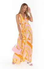 Marisol Maxi Dress ~ Caribbean Cocktail(XS)