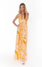 Marisol Maxi Dress ~ Caribbean Cocktail(XS)