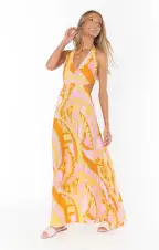 Marisol Maxi Dress ~ Caribbean Cocktail(XS)