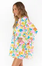 Weekday Button Up ~ Petal Pop(XS)