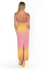 Samba Midi Dress ~ Sundown Ombre Sequins(XS)
