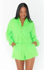 Spano Pullover ~ Neon Green Terry(XS)