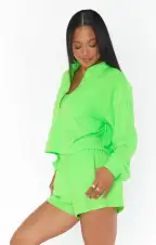 Spano Pullover ~ Neon Green Terry(XS)