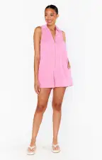 Reno Romper ~ Bubblegum Pink Terry(XS)