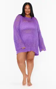 Paula Pullover ~ Ultra Violet Crochet(XS)