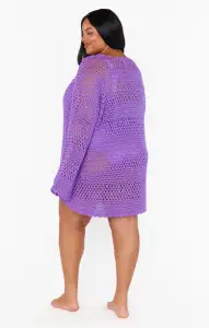 Paula Pullover ~ Ultra Violet Crochet(XS)