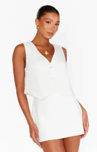 All Night Skort ~ White Linen(XS)