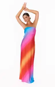 Taylor Tube Dress ~ Sunset Ombre(XS)
