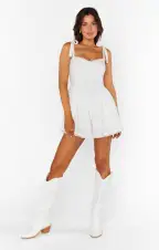 Regal Romper ~ White(XXS)